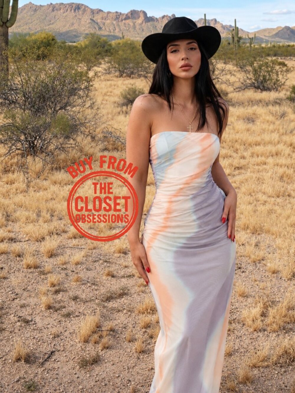 ZARA Watercolor Ruched Strapless Midi Dress Pastel Wedding Guest Resort NWT L